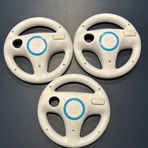 3 Nintendo Wii Steering Wheels
